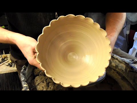 Making a Flower Shaped Pottery Bowl on the Wheel