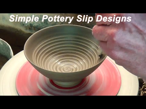 Simple Pottery Colored Clay Slip Designs