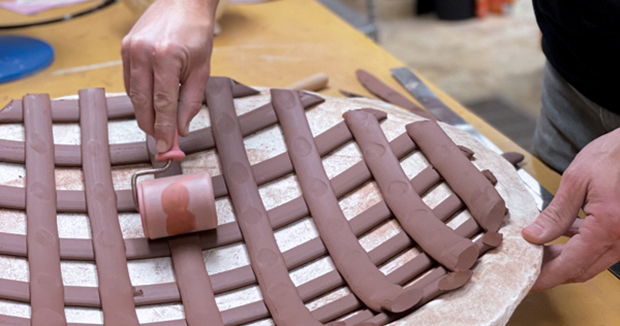 How to Make a Woven Ceramic Wall Piece