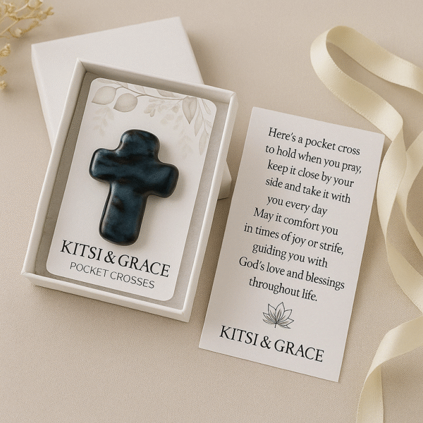Kitsi & Grace Pocket Cross - Divine Gold