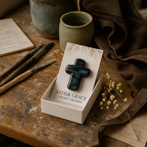 Kitsi & Grace Pocket Cross - Divine Gold - Image 4
