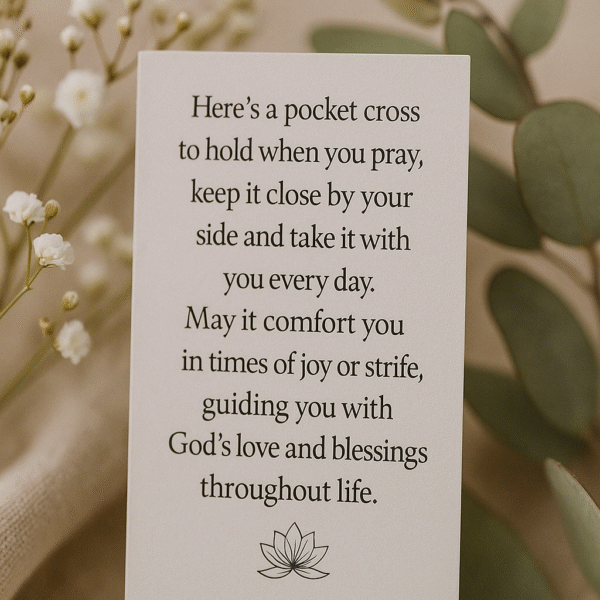 Kitsi & Grace Pocket Cross - Divine Gold - Image 3