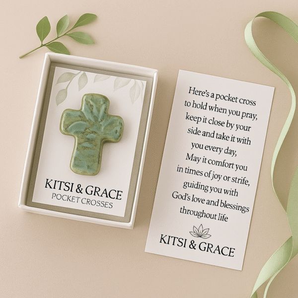 Kitsi & Grace Pocket Cross - Resurrection Mint
