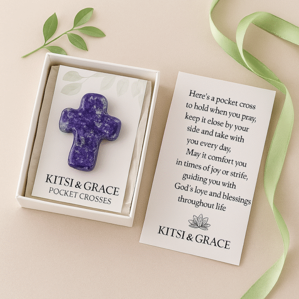 Kitsi & Grace Pocket Cross - Prosperous Purple