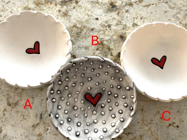 Ceramic Ring Dish, Bridesmaid Gift, Jewelry Dish, Soap Dish Ceramic, Candle Holder Dish, Small Trinket Dish, Ring Holder - Image 4