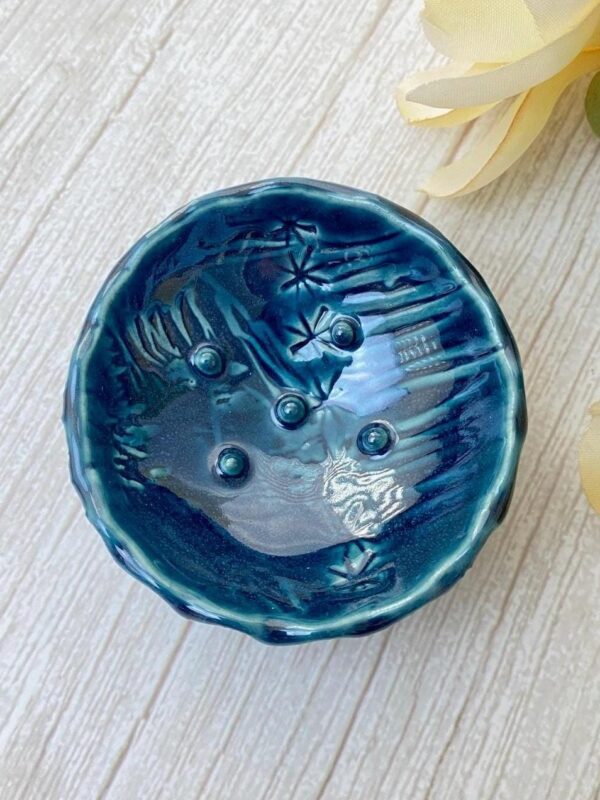 Jewelry Holder Dish, Soap Dish Ceramic, Candle Holder Dish, Small Ring Dish, Ceramic Ring Dish - Image 2