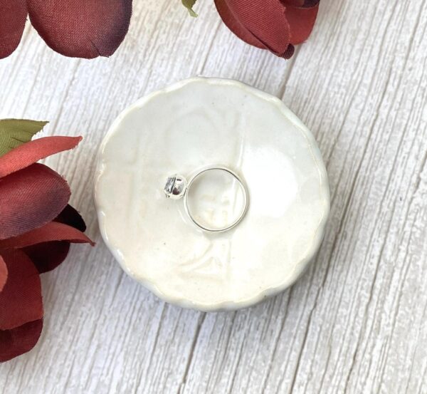 Jewelry Holder Dish, Soap Dish Ceramic, Candle Holder Dish, Small Ring Dish, Ceramic Ring Dish