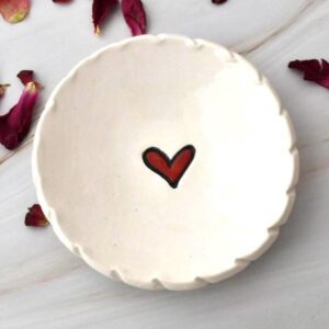 Ceramic Ring Dish, Bridesmaid Gift, Jewelry Dish, Soap Dish Ceramic, Candle Holder Dish, Small Trinket Dish, Ring Holder