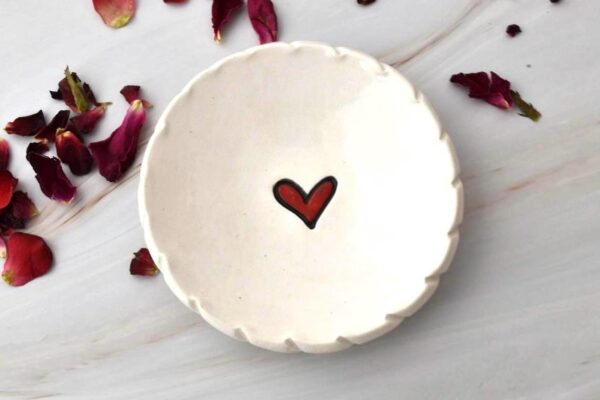 Ceramic Ring Dish, Bridesmaid Gift, Jewelry Dish, Soap Dish Ceramic, Candle Holder Dish, Small Trinket Dish, Ring Holder