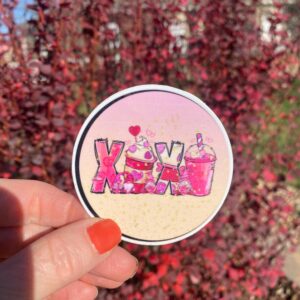 XOXO Love Sticker for Journals, Water Bottles & Computers